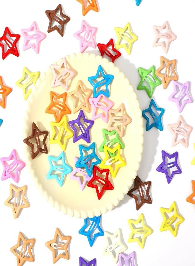 BAISAI 20 PCS Colorful Hair Clips, 1.22 Inch Y2K Accessories Star Snap Hair Clips, Non-Slip Small Star Colorful Barrettes Accessories for Girls Women - Image 5